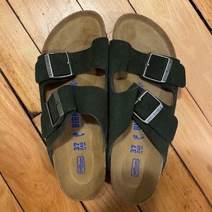 NEW Birkenstock Arizona Mountain View Green Size 37